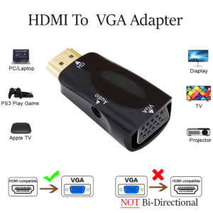 HDMI male to VGA female adapter