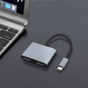 2 Port USB C Hub to Dual HDMI-4K 60HZ