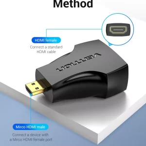 Micro HDMI Male to HDMI Female  Adapter