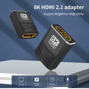 High-quality 8K HDMI Coupler Adapter Female to Female for extending HDMI connections up to 20 meters while maintaining pristine signal integrity.