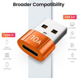 USB-A Male to Type-C Female OTG Adapter