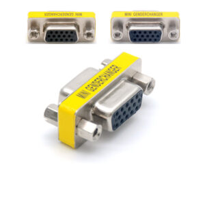 Mini VGA Female to Female Adapter on a white background