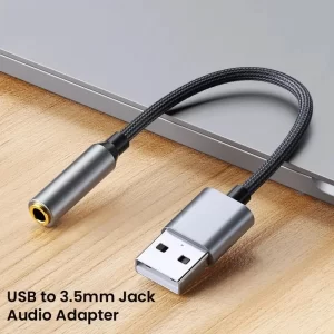 USB-A to 3.5mm Audio Adapter.