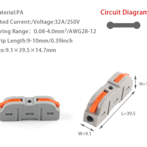 1-Way Push-In Terminal Block Connector